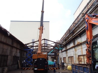 JX日鉱金属寒川 工場解体工事