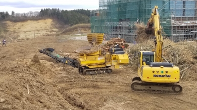 東松島市木材破砕工事
