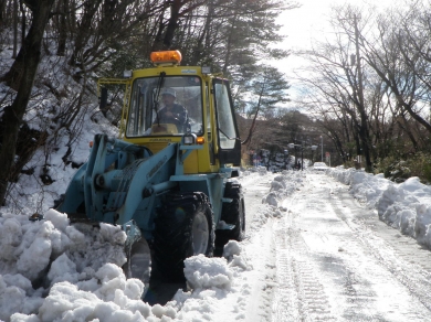 平成26年度 伊東市道(富戸・一碧湖線) 除雪作業